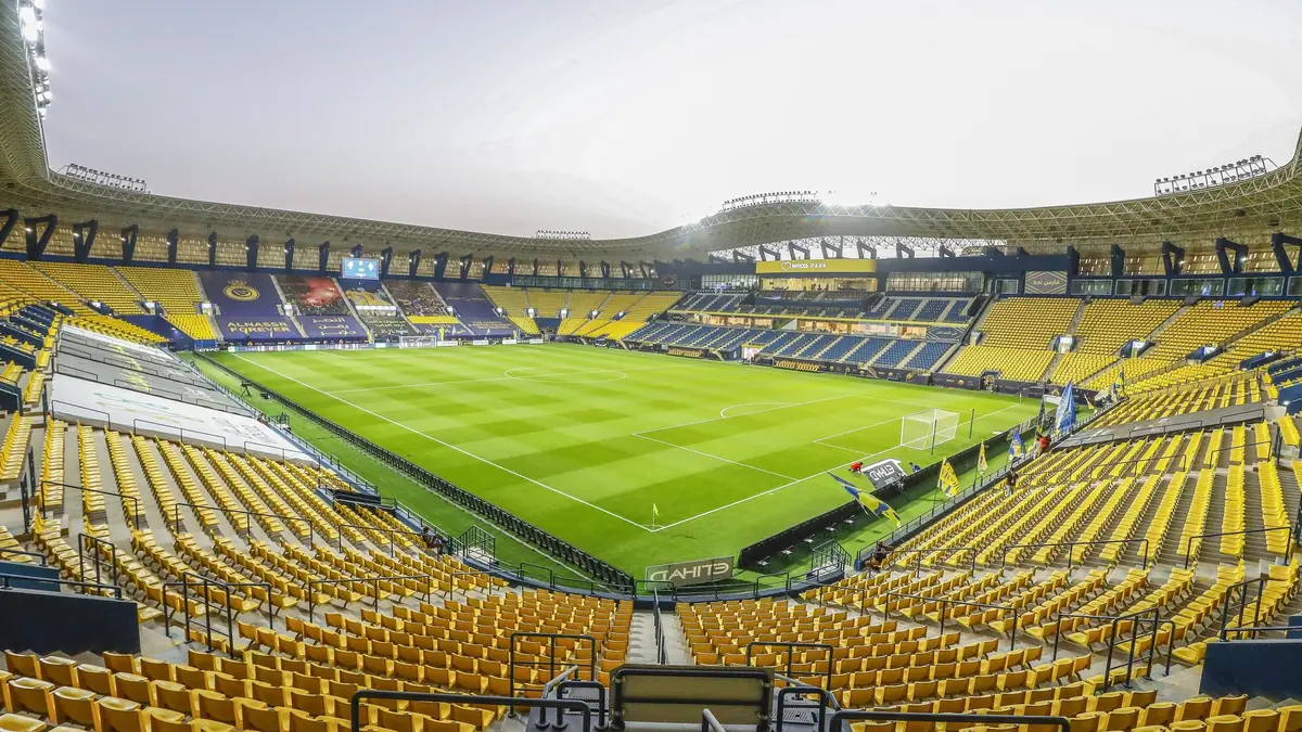 King Saud University Stadium in Riyadh, also known as Al-Awwal Park, home of Al-Nassr