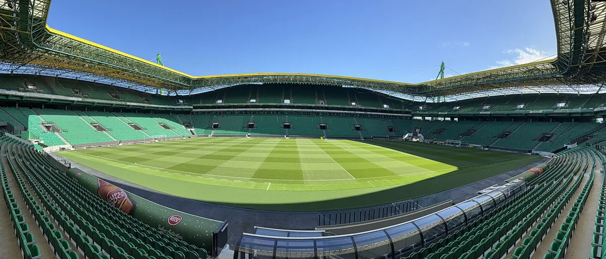 Panoramic view inside Estádio José Alvalade, home of Sporting CP in Lisbon