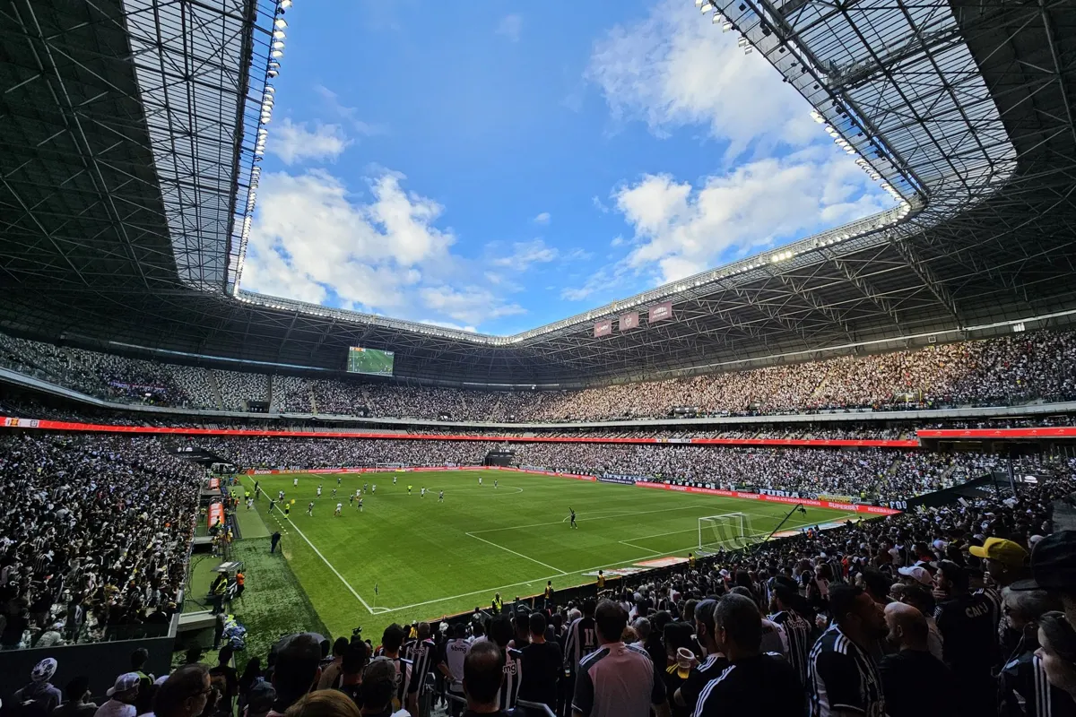 Inside view of Arena MRV in Belo Horizonte before Atlético Mineiro faced Bahia in the 2024 Brasileirão