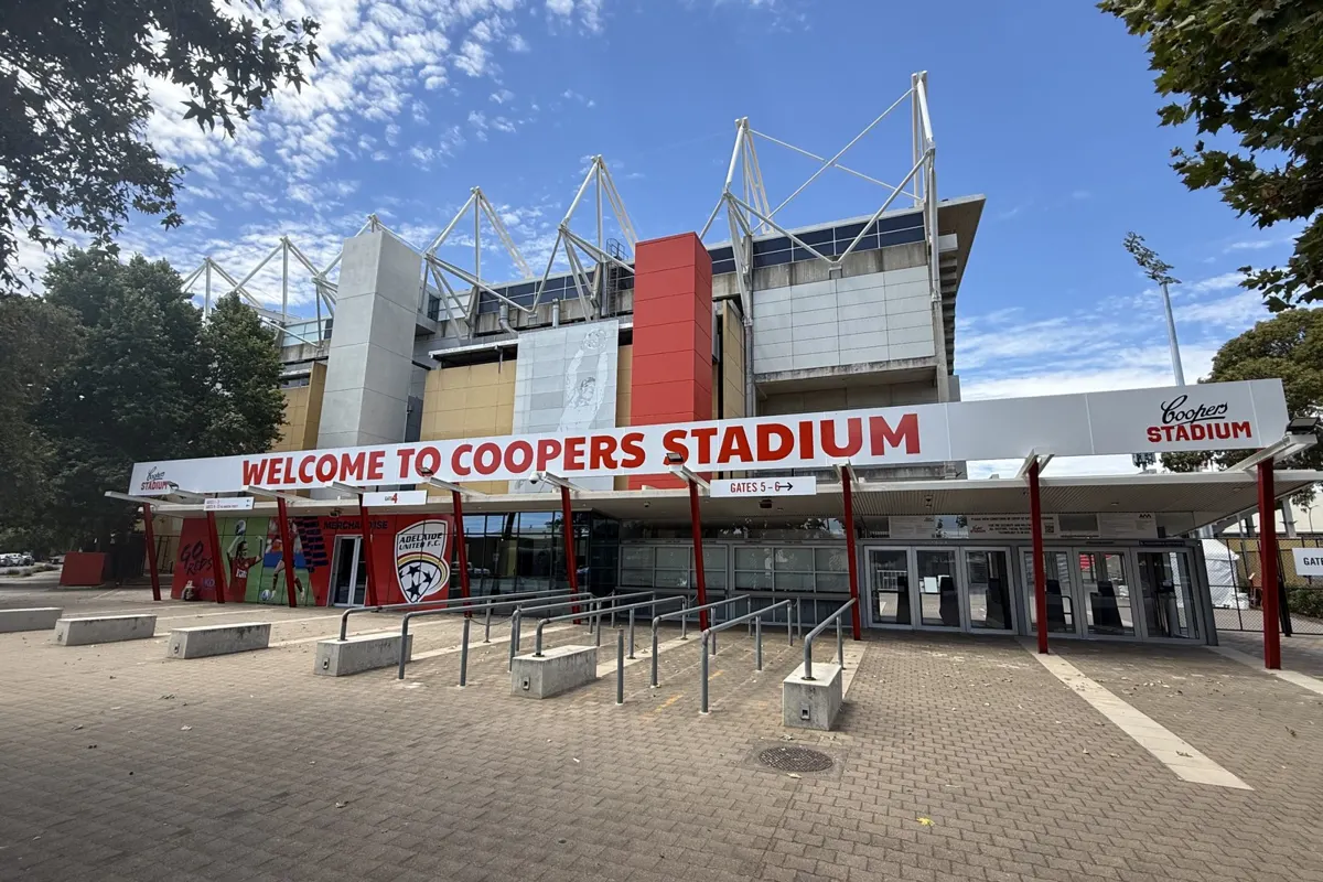 Hindmarsh Stadium (Coopers Stadium) in Adelaide, home of Adelaide United