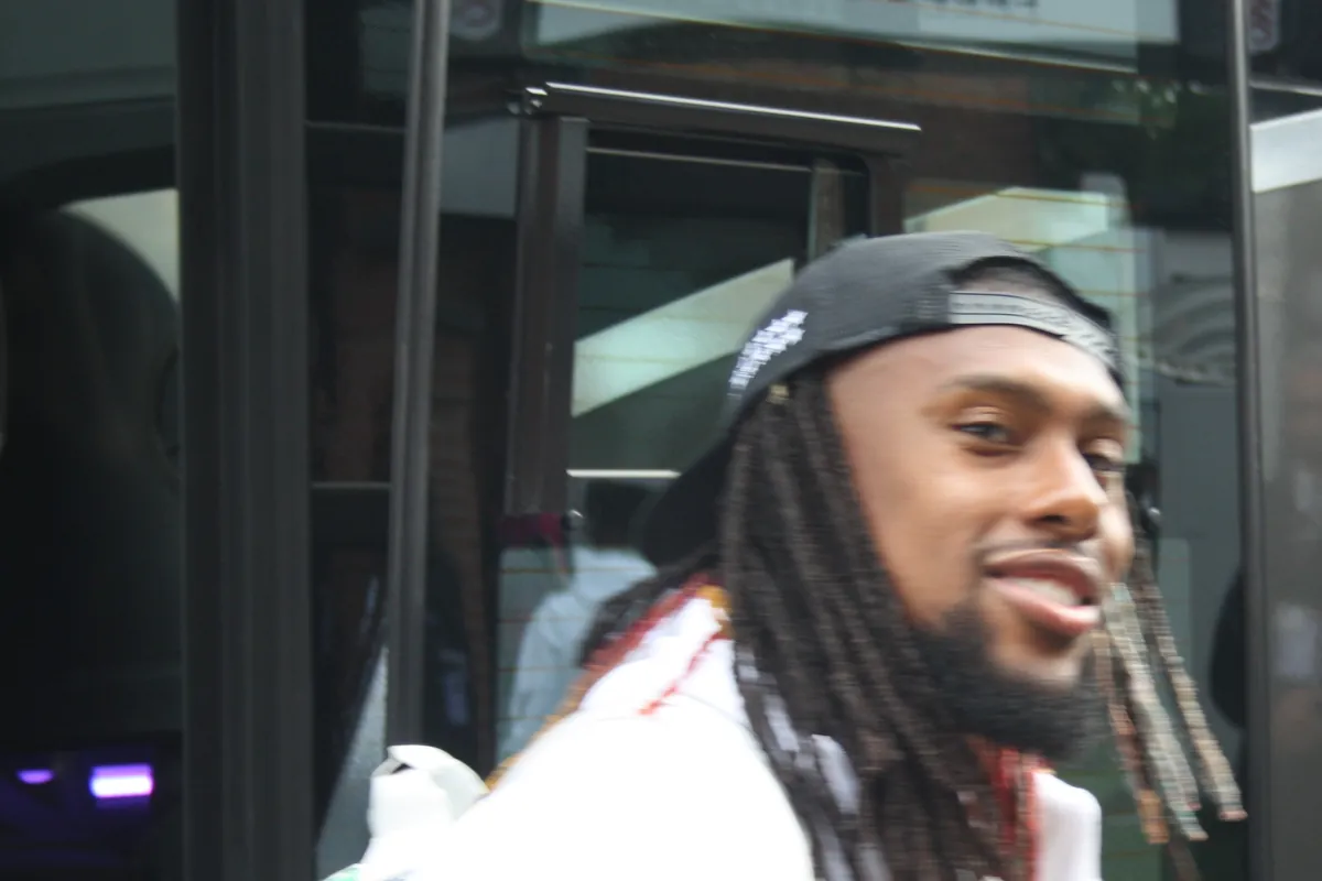 Alex Iwobi arriving at Craven Cottage before Fulham's Premier League match against Leeds United in September 2025