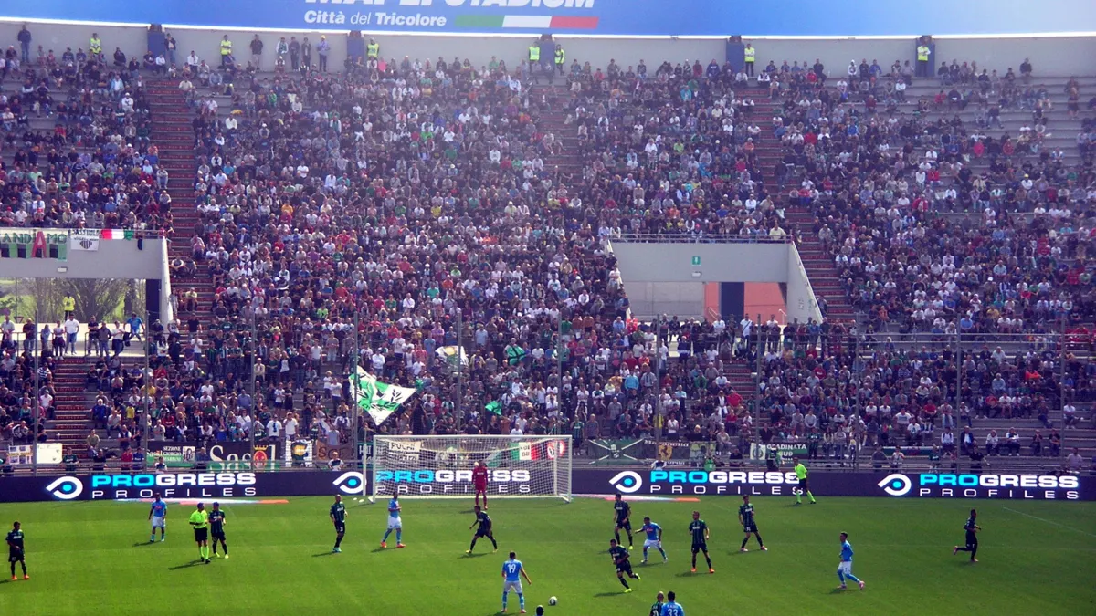 Mapei Stadium – Città del Tricolore in Reggio Emilia during a Sassuolo match
