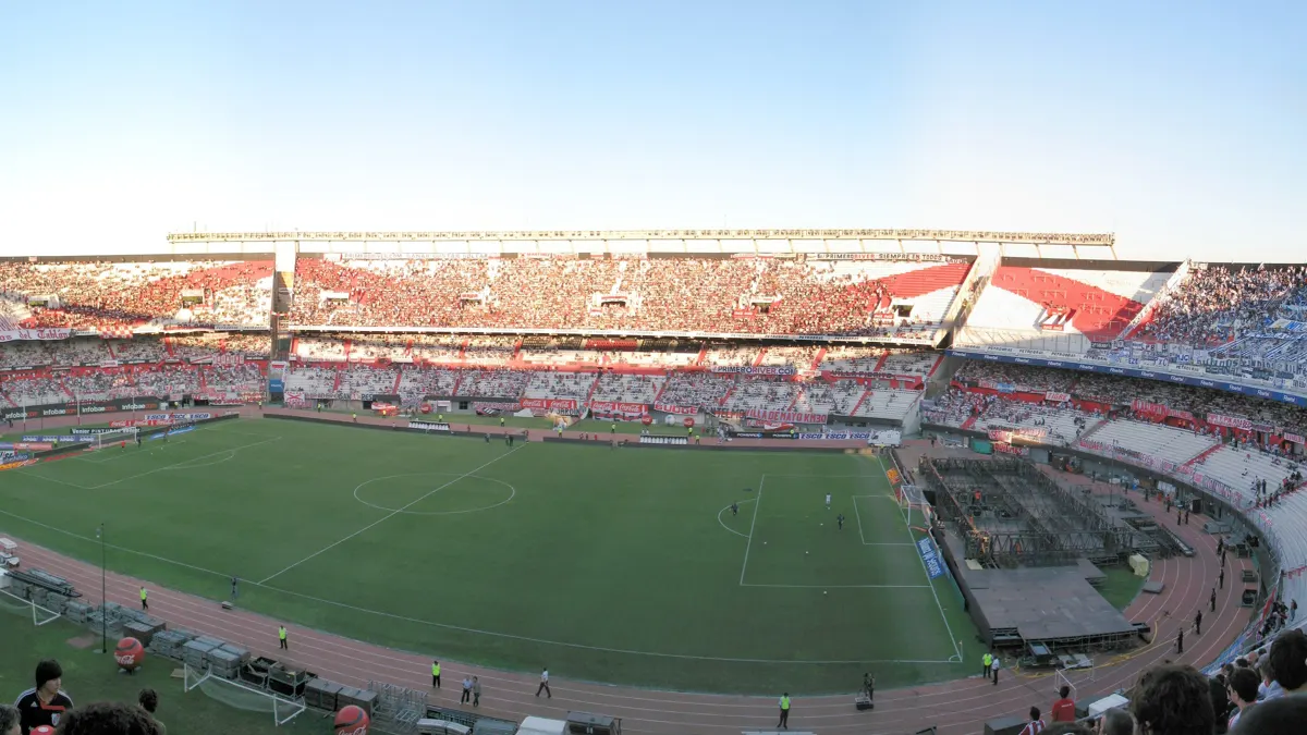 Estadio Monumental in Buenos Aires during a River Plate match
