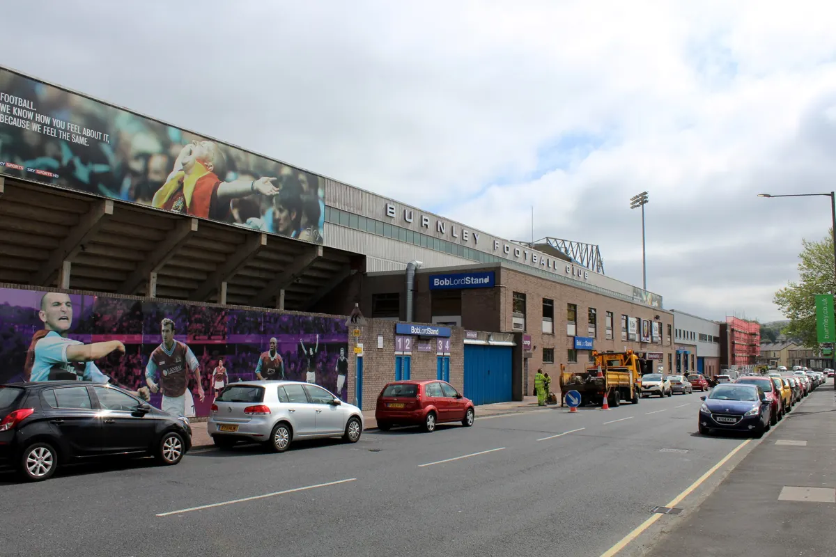 The Bob Lord Stand at Turf Moor, home of Burnley Football Club