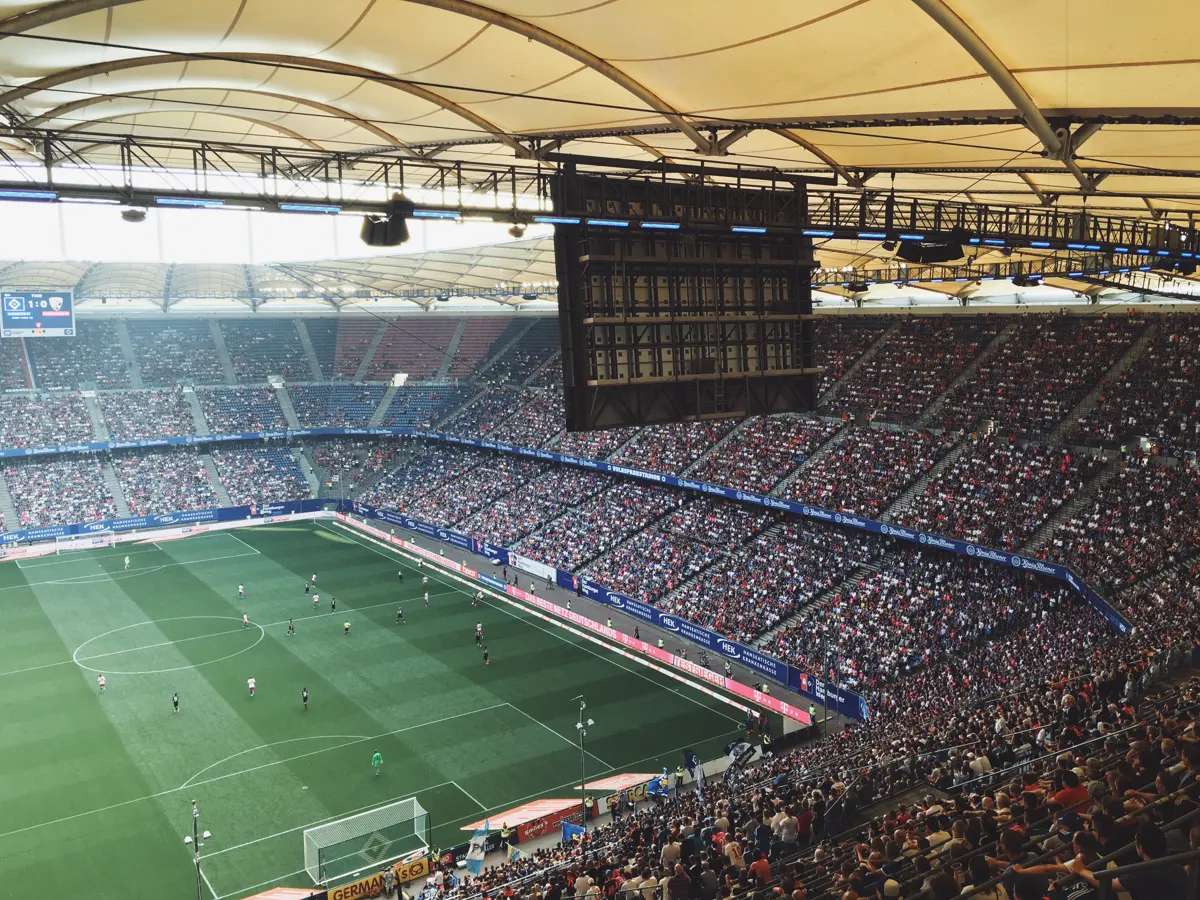 Volksparkstadion in Hamburg, home of Hamburger SV